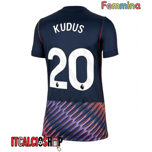 Tottenham Hotspur Mohammed Kudus #20 Seconda Maglia Femmina 2026-27 Manica Corta